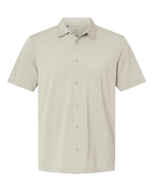 Button Down Short Sleeve Shirt - Front - B55953243