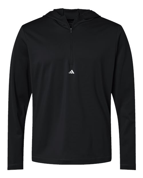 Lightweight Performance Quarter-Zip Hooded Pullover - Front - B56153502