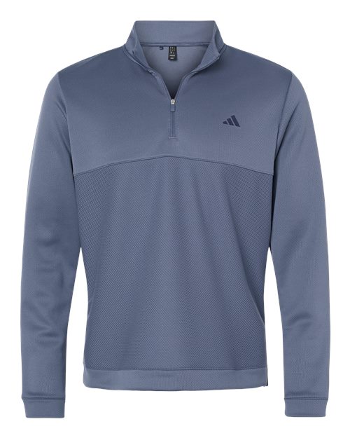 Ultimate365 Textured Quarter-Zip Pullover - Front - B56253754