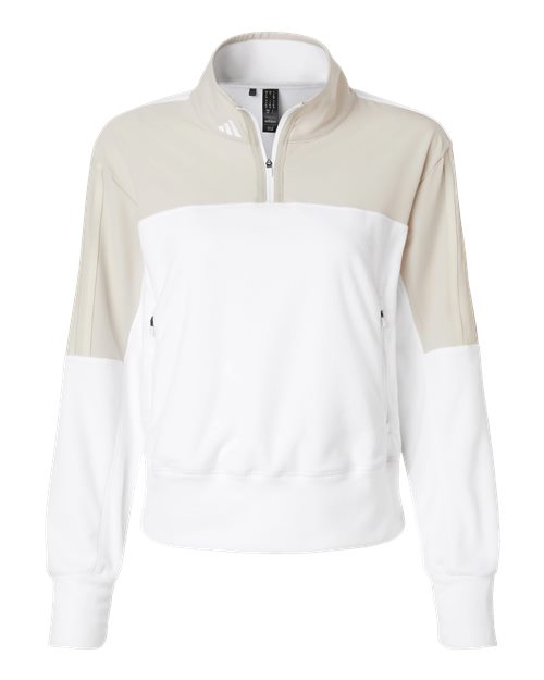 Women's Fleece Quarter-Zip Pullover - Front - B09953242