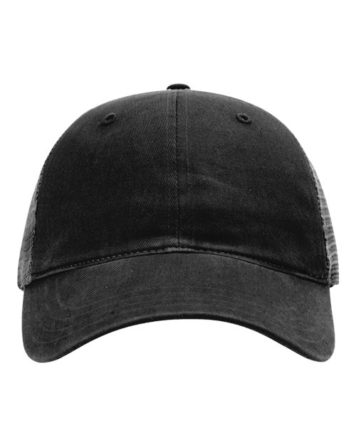 Garment-Washed Trucker Cap - Front - B17995370