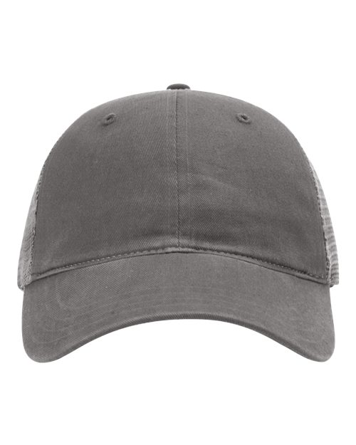 Garment-Washed Trucker Cap - Front - B17995380