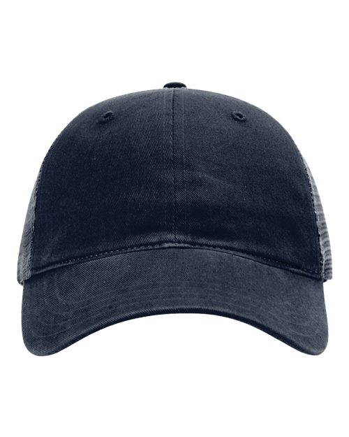 Garment-Washed Trucker Cap - Front - B17995390