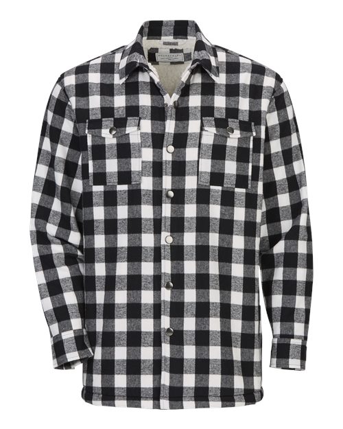 Flannel Sherpa Workshirt - Front - B21703661