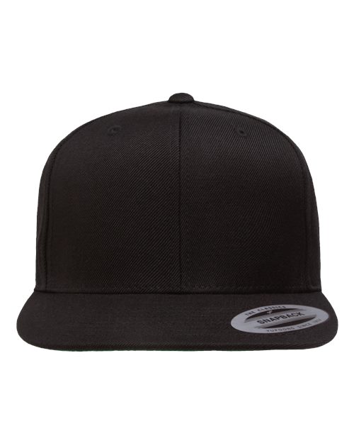 Premium Flat Bill Snapback Cap - Front - B76095500