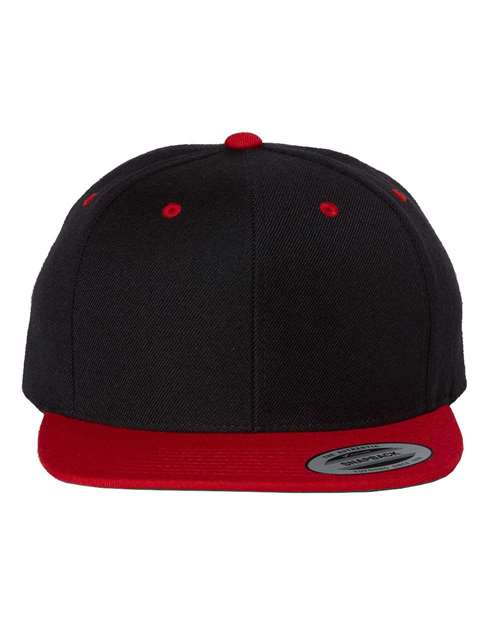 Premium Flat Bill Snapback Cap - Front - B76095040