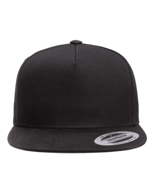 Five-Panel Cotton Twill Snapback Cap - Front - B63095500
