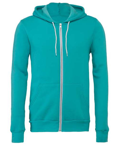 Sponge Fleece Full-Zip Hoodie - Front - B80406764