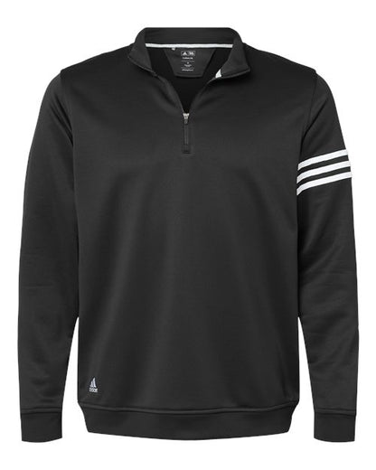 3-Stripes French Terry Quarter-Zip Pullover - Front - B67553504