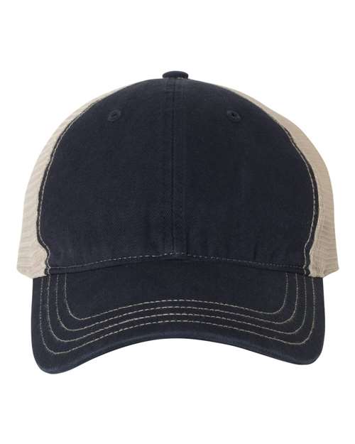 Garment-Washed Trucker Cap - Front - B17995660