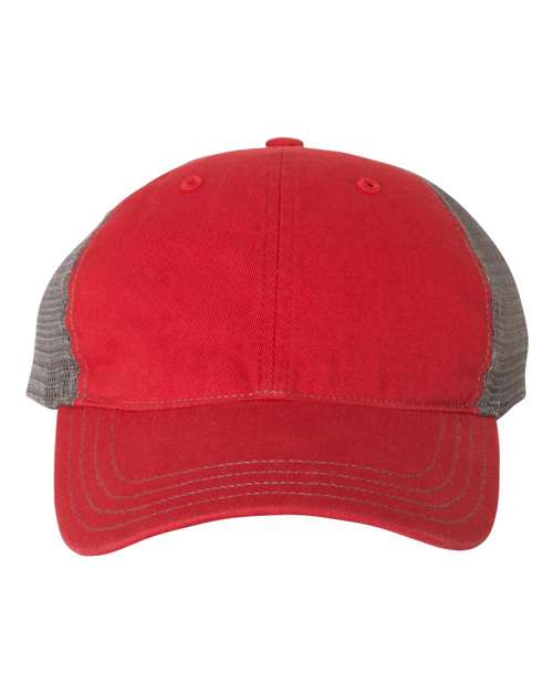 Garment-Washed Trucker Cap - Front - B17995710