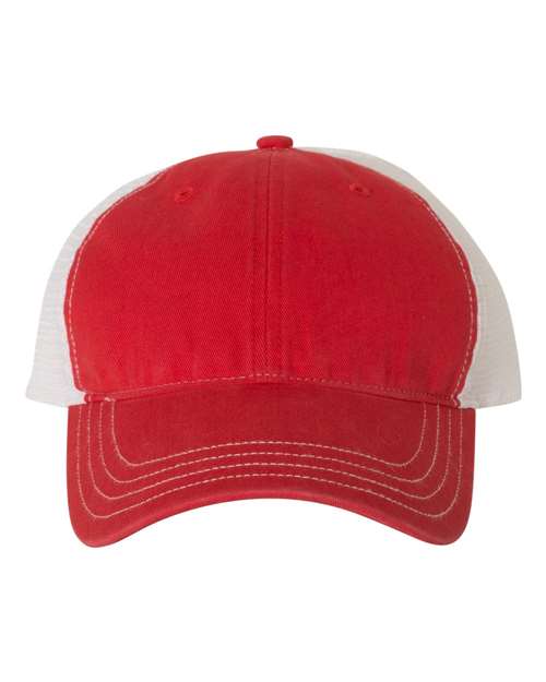 Garment-Washed Trucker Cap - Front - B17995700