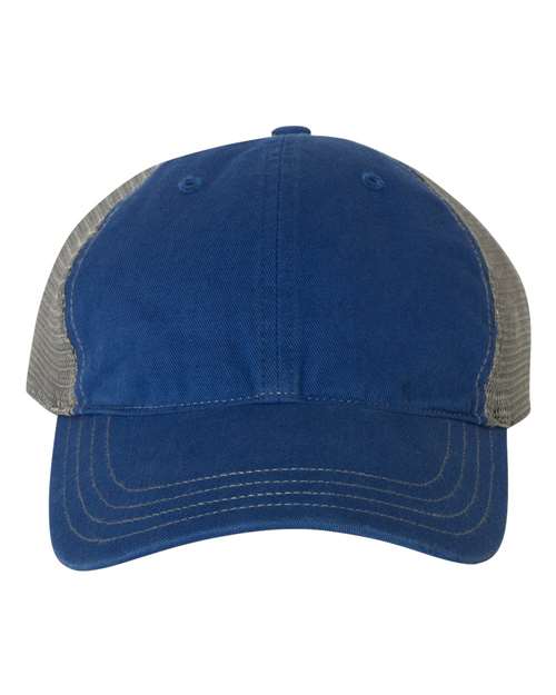 Garment-Washed Trucker Cap - Front - B17995930