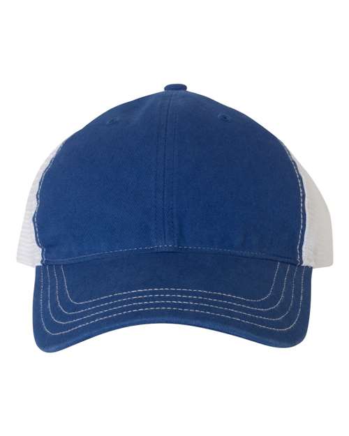 Garment-Washed Trucker Cap - Front - B17995750