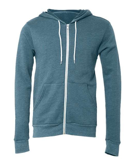 Sponge Fleece Full-Zip Hoodie - Front - B80406496