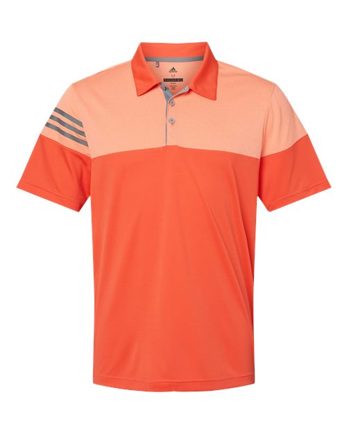 Heathered 3-Stripes Colorblocked Polo - Front - B18353663