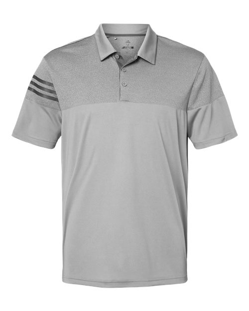 Heathered 3-Stripes Colorblocked Polo - Front - B18353356