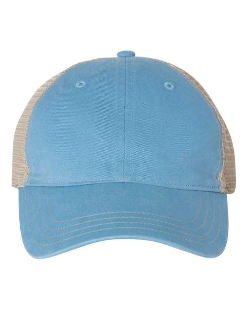 Garment-Washed Trucker Cap - Front - B17995270
