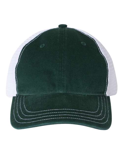 Garment-Washed Trucker Cap - Front - B17995540
