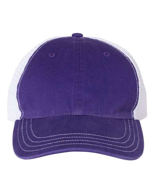 Garment-Washed Trucker Cap - Front - B17995800