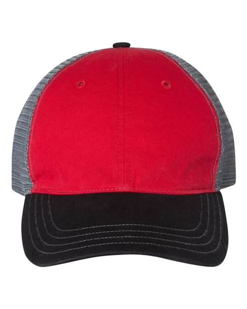 Garment-Washed Trucker Cap - Front - B17995720