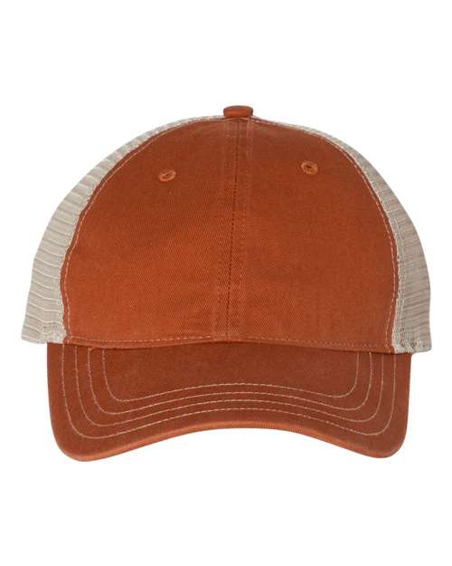 Garment-Washed Trucker Cap - Front - B17995320