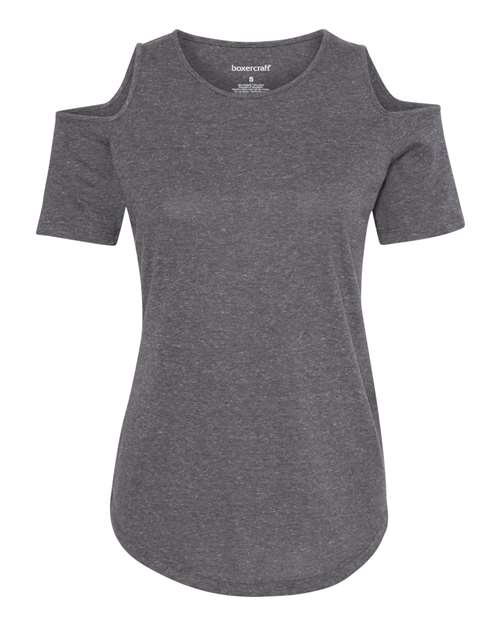 Women's Cold Shoulder T-Shirt - Front - B35703132