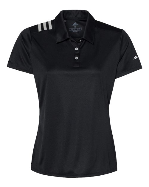 Women's 3-Stripes Shoulder Polo - Front - B01953506