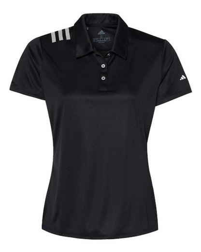 Women's 3-Stripes Shoulder Polo - Front - B01953506