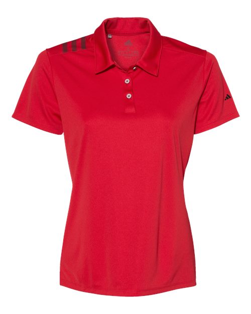 Women's 3-Stripes Shoulder Polo - Front - B01953705