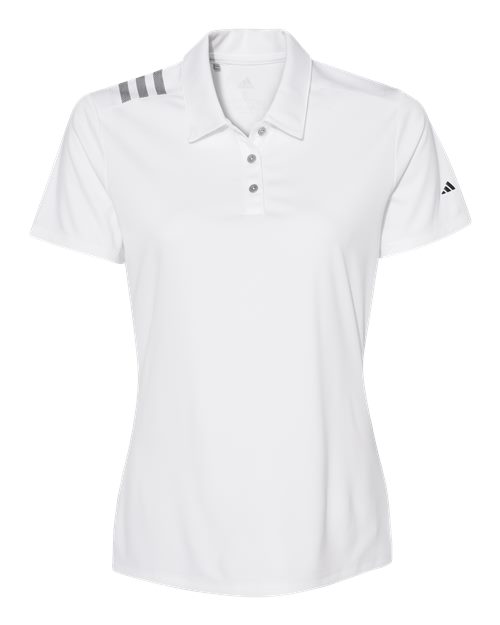 Women's 3-Stripes Shoulder Polo - Front - B01953007