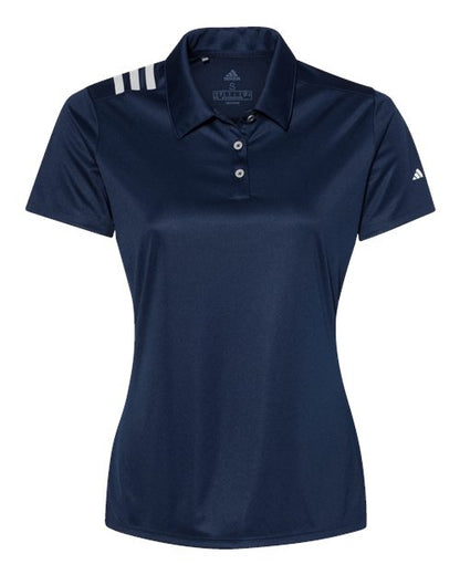 Women's 3-Stripes Shoulder Polo - Front - B01953658