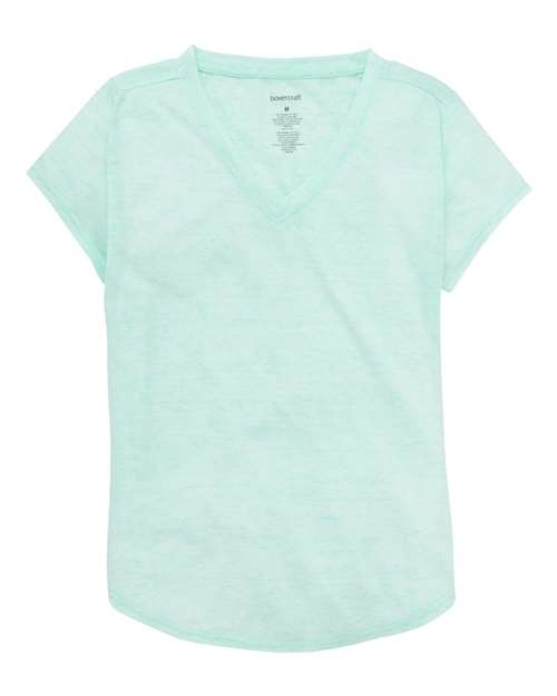 Girls' Snow Heather V-Neck T-Shirt - Front - B01803173