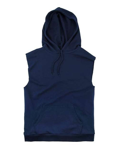 Youth Stadium Hooded Sleeveless Sweatshirt - Front - B04603655