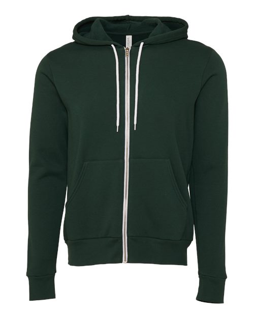 Sponge Fleece Full-Zip Hoodie - Front - B80406042