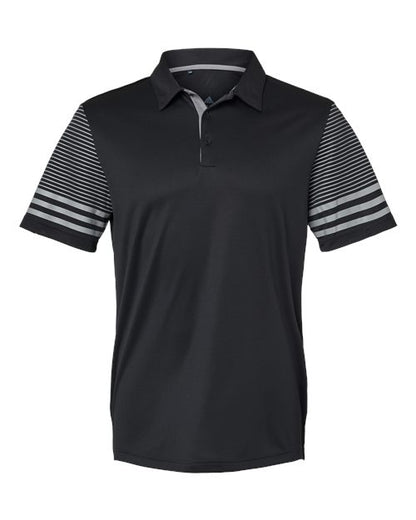 Striped Sleeve Polo - Front - B03253504