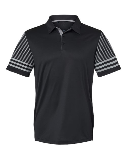 Striped Sleeve Polo - Front - B03253503