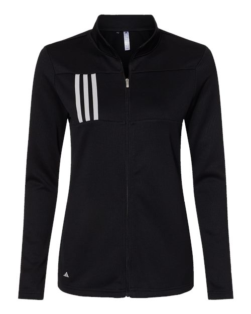 Women's 3-Stripes Double Knit Full-Zip - Front - B03653503