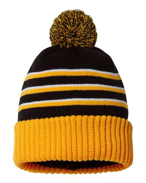 Pom Cuffed Beanie - Front - B54995500