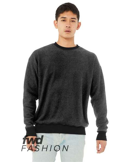 FWD Fashion Sueded Drop Shoulder Sweatshirt - Front - B03706105