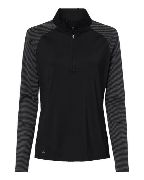 Women's Stripe Block Quarter-Zip Pullover - Front - B05953502