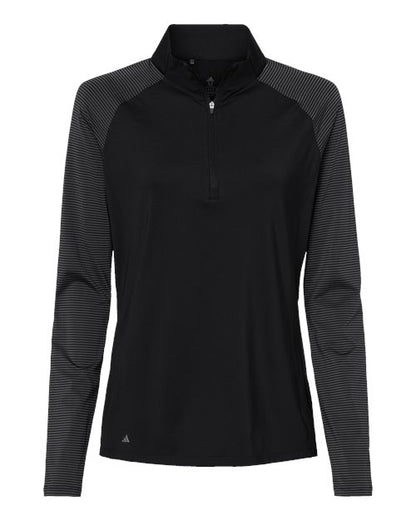 Women's Stripe Block Quarter-Zip Pullover - Front - B05953508